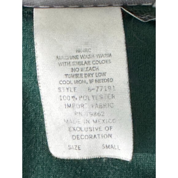 Cinema Etoile Green Floral Velvet Robe Small - Picture 8 of 10